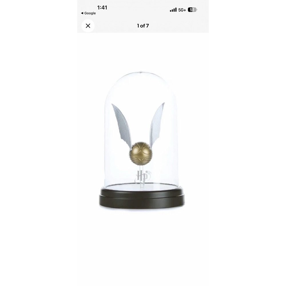 Harry Potter Levitating Golden Snitch Light, Touch Activated Desk Lamp